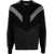 Neil Barrett Two-Tone Wool Modernist Sweater Black