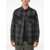 Neil Barrett Checked Padded Overshirt With Double Breast Pocket Black
