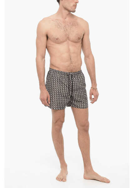 Sorturi de baie Neil Barrett All Over Thunderbolt Printed Swim Shorts Multicolor Barbati (BM 14909539) 4