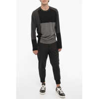 Pulovere Neil Barrett pentru Barbati - Pulovere Neil Barrett Two-Tone Wool Sweater Black Barbati (BM 14911279) - B-mall.ro