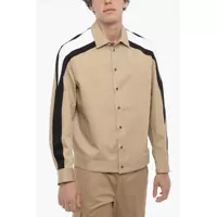 Jachete Cotton Overshirt With Contrast Side Bands Barbati