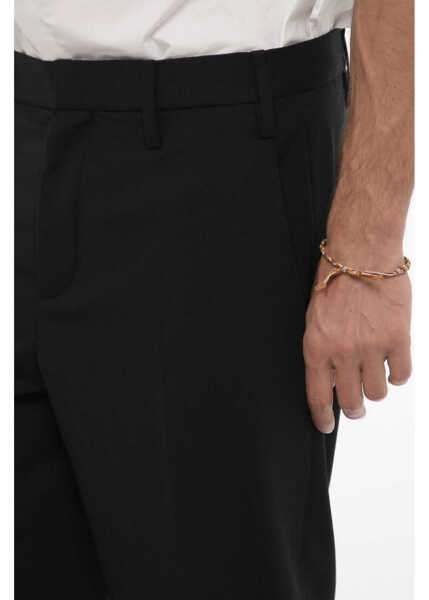 Pantaloni casual Neil Barrett Low Waisted Slim Fit Jack Pants Black Barbati (BM 14912377) 3