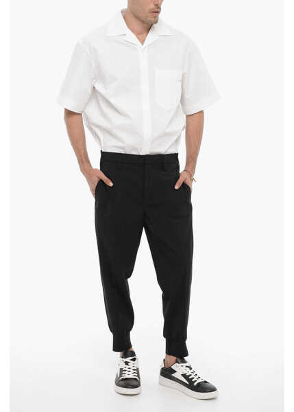 Pantaloni casual Neil Barrett Low Waisted Slim Fit Jack Pants Black Barbati (BM 14912377) 4