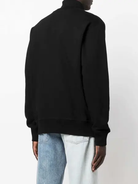 Bluze de trening AMBUSH Brushed Cotton Crew-Neck Sweatshirt With Printed Logo Black Barbati (BM 14918161) 4