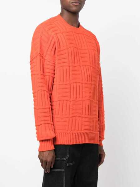 Pulovere AMBUSH Solid Color Crew-Neck Sweater Orange Barbati (BM 14918167) 3