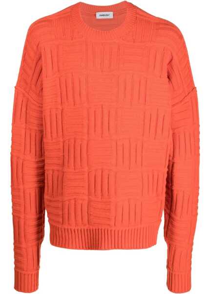 Pulovere AMBUSH Solid Color Crew-Neck Sweater Orange Barbati (BM 14918167) 1
