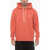 Marcelo Burlon Brushed Cotton Hoodie Orange