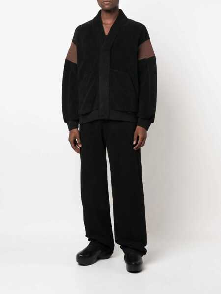 Bluze de trening AMBUSH Fleeced Two-Tone Kimono Sweatshirt Brown Barbati (BM 14918392) 2