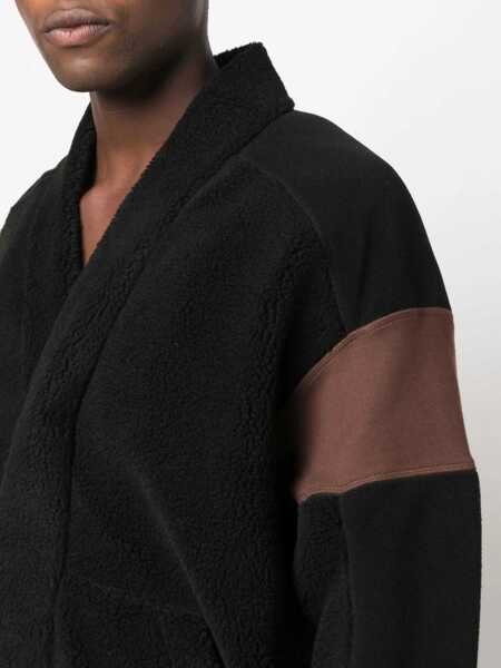 Bluze de trening AMBUSH Fleeced Two-Tone Kimono Sweatshirt Brown Barbati (BM 14918392) 5