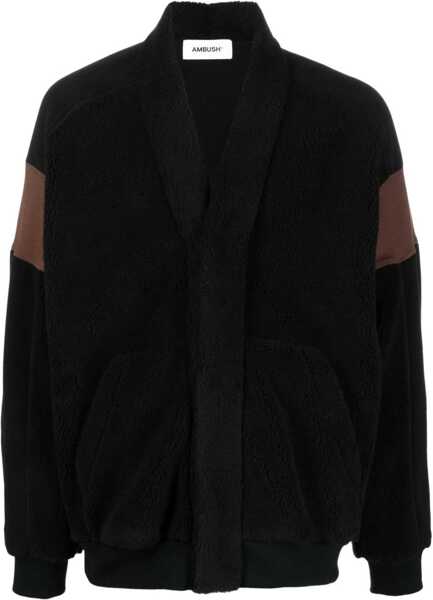 Bluze de trening AMBUSH Fleeced Two-Tone Kimono Sweatshirt Brown Barbati (BM 14918392) 1