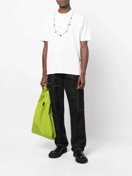 Tricouri AMBUSH Cotton Crew-Neck T-Shirt With Removable Necklace White Barbati (BM 14918563) 2