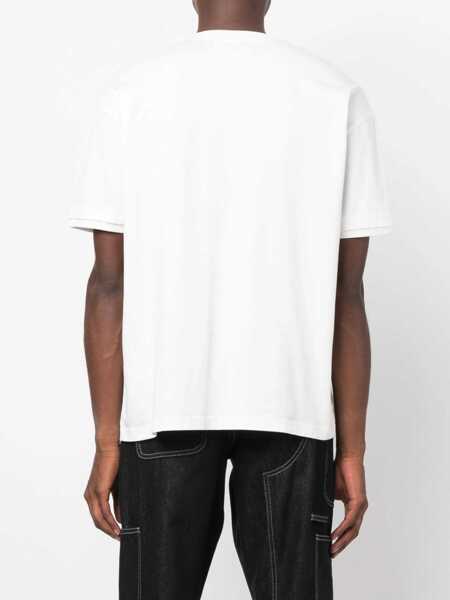 Tricouri AMBUSH Cotton Crew-Neck T-Shirt With Removable Necklace White Barbati (BM 14918563) 4