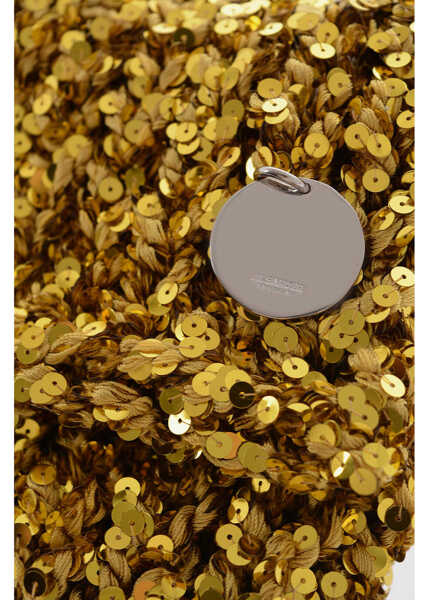 Genti plic Jil Sander Knitted Shoulder Bag With Sequins Gold Femei (BM 14921251) 2