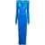 Vetements Velour Dynasty Dress With Glove Detail Blue