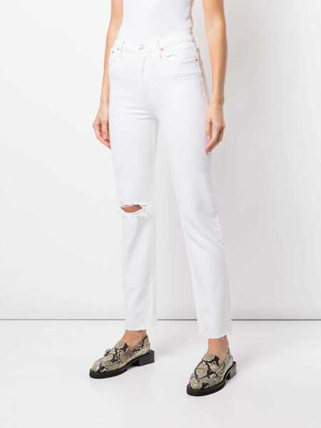 Blugi skinny RE/DONE Re/Done High Waist Jeans WHITE Femei (BM 14926180) 3