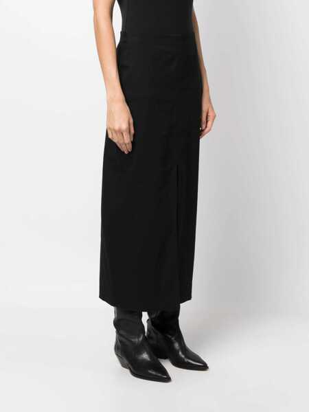 Fuste Isabel Marant Isabel Marant Secia Cotton Cady Midi Skirt Black Femei (BM 14927572) 3