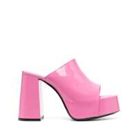 Pantofi cu toc By Far Brad Patent Leather Mules Femei