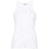 Topuri The Attico Allover Logo Cotton Tank Top Femei