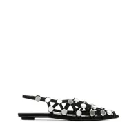 Pantofi cu toc The Attico Grid Ballerina Femei