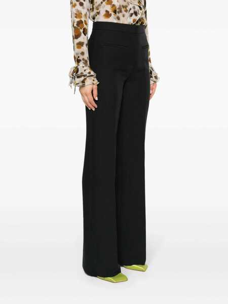 Pantaloni casual MSGM Msgm Crpe Tailored Trousers Black Femei (BM 14932258) 3