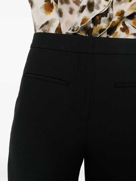 Pantaloni casual MSGM Msgm Crpe Tailored Trousers Black Femei (BM 14932258) 5