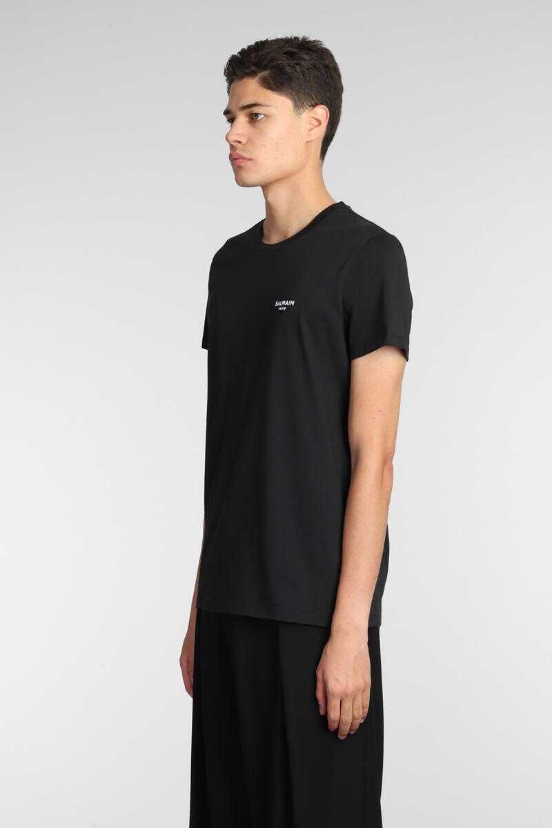 Tricouri Balmain Balmain T-Shirt Black Barbati (BM 14932294) 4