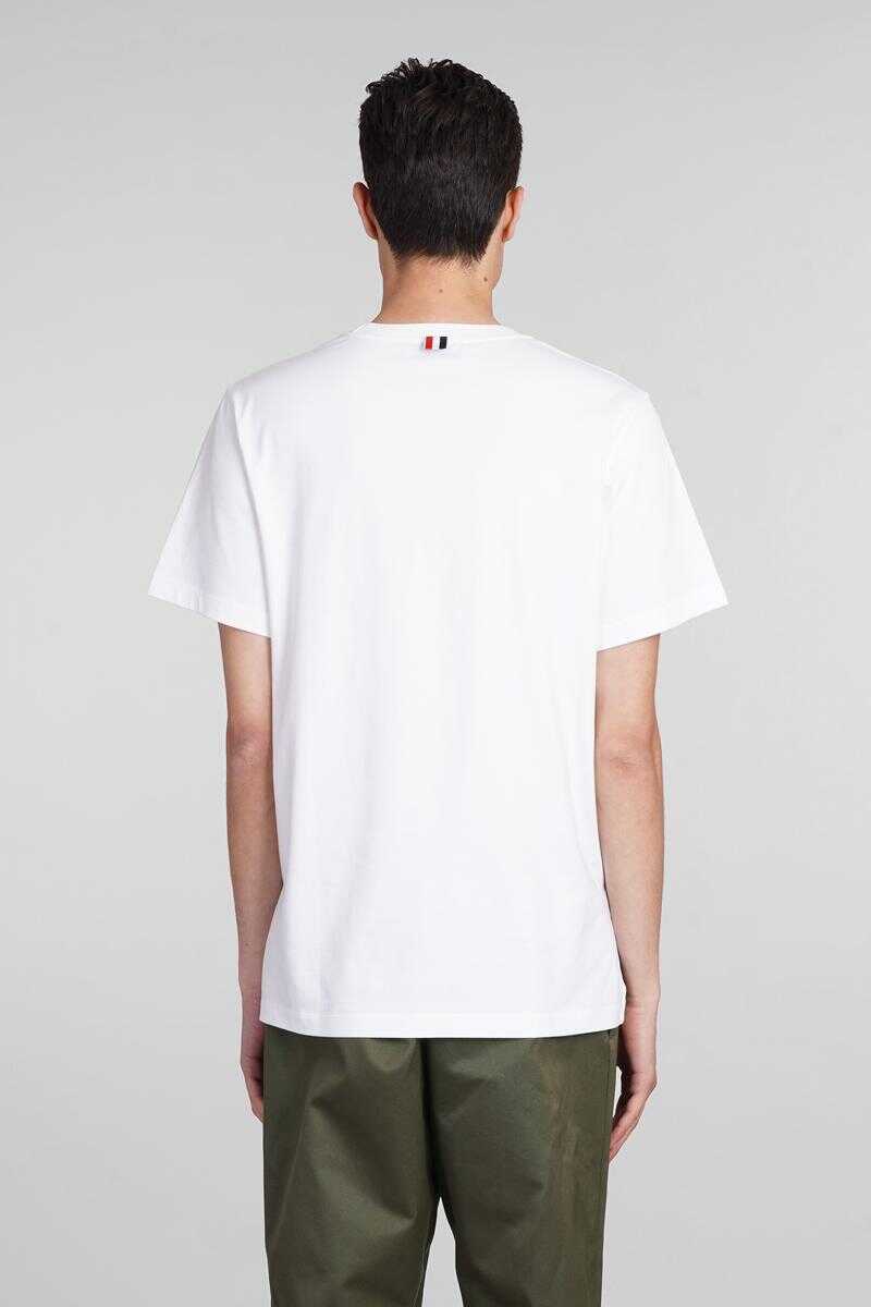 Tricouri Thom Browne Thom Browne T-Shirt WHITE Barbati (BM 14932963) 3