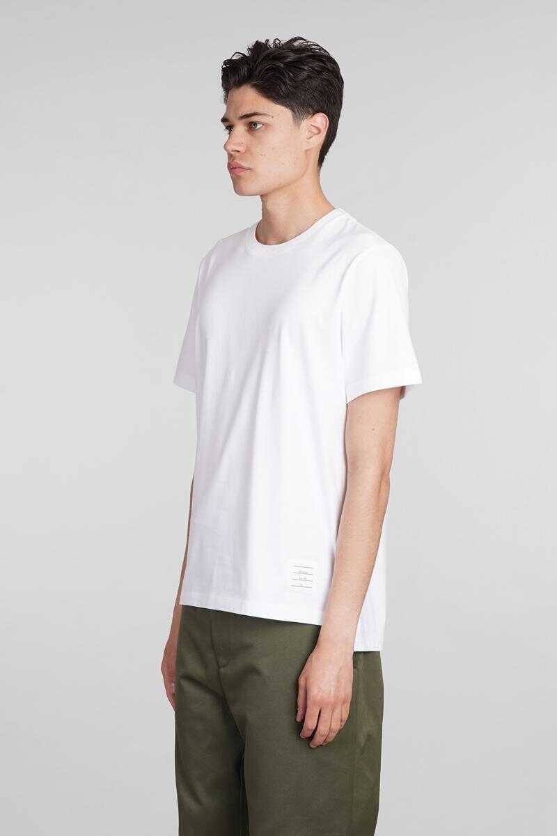 Tricouri Thom Browne Thom Browne T-Shirt WHITE Barbati (BM 14932963) 4
