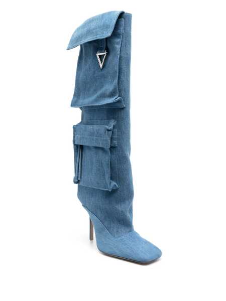 Bocanci THE ATTICO The Attico Sienna High Heels Boots Blue Femei (BM 14933146) 2