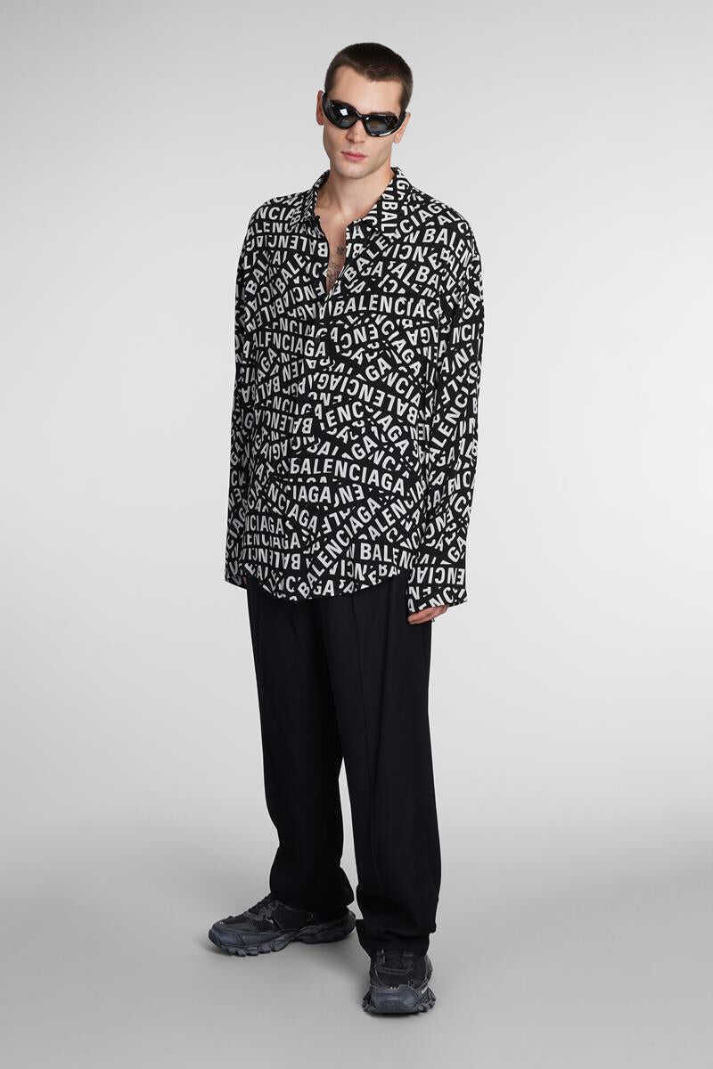 Pantaloni Balenciaga Balenciaga Pants Black Barbati (BM 14934310) 2