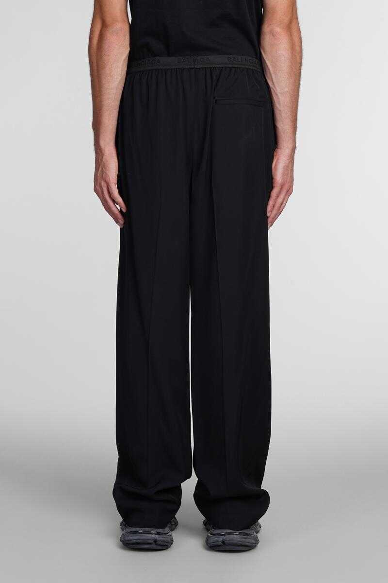 Pantaloni Balenciaga Balenciaga Pants Black Barbati (BM 14934310) 3