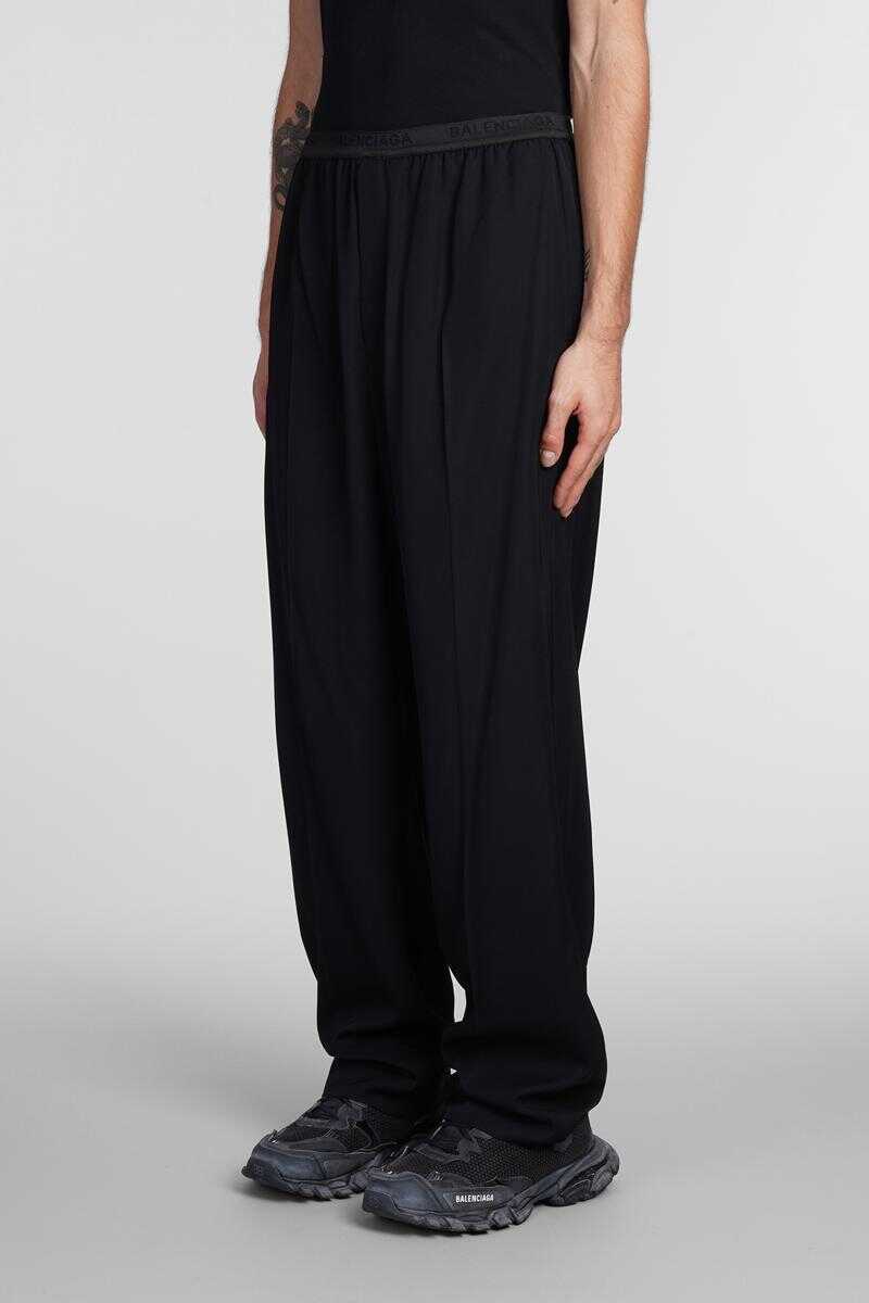 Pantaloni Balenciaga Balenciaga Pants Black Barbati (BM 14934310) 4