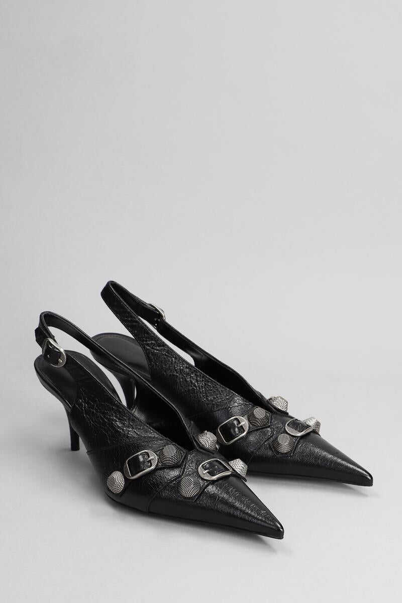 Pantofi cu toc Balenciaga Balenciaga Cagole Sling M70 Pumps Black Femei (BM 14934343) 2