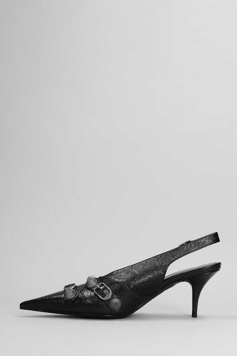 Pantofi cu toc Balenciaga Balenciaga Cagole Sling M70 Pumps Black Femei (BM 14934343) 3