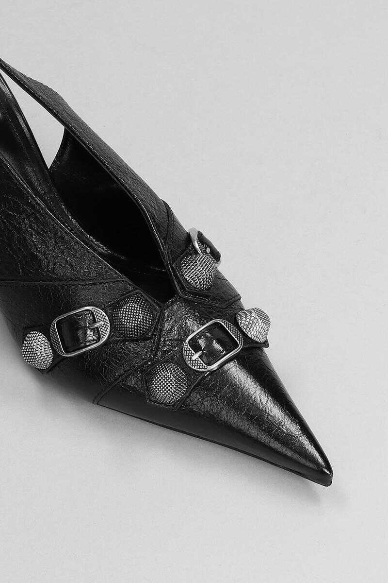 Pantofi cu toc Balenciaga Balenciaga Cagole Sling M70 Pumps Black Femei (BM 14934343) 5