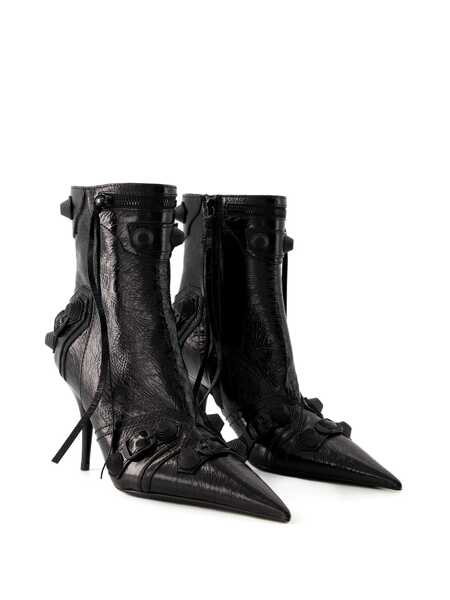 Bocanci Balenciaga Balenciaga Cagole Bootie High Heels Ankle Boots Black Femei (BM 14934757) 2