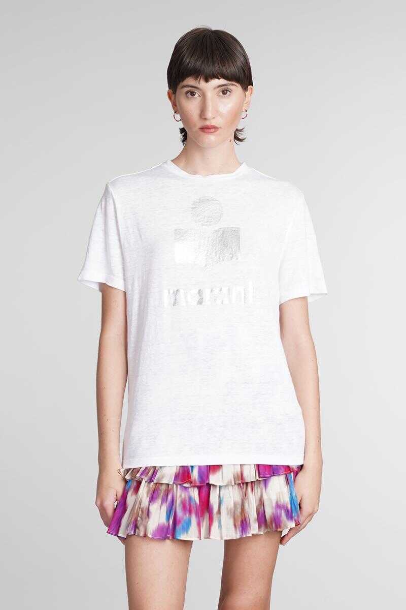 Tricouri Isabel Marant Isabel Marant toile Zewel T-Shirt WHITE Femei (BM 14935276) 1