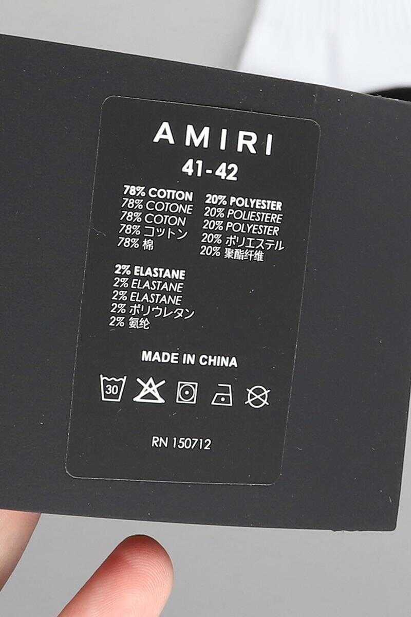 Sosete AMIRI Amiri Socks WHITE Barbati (BM 14935789) 4