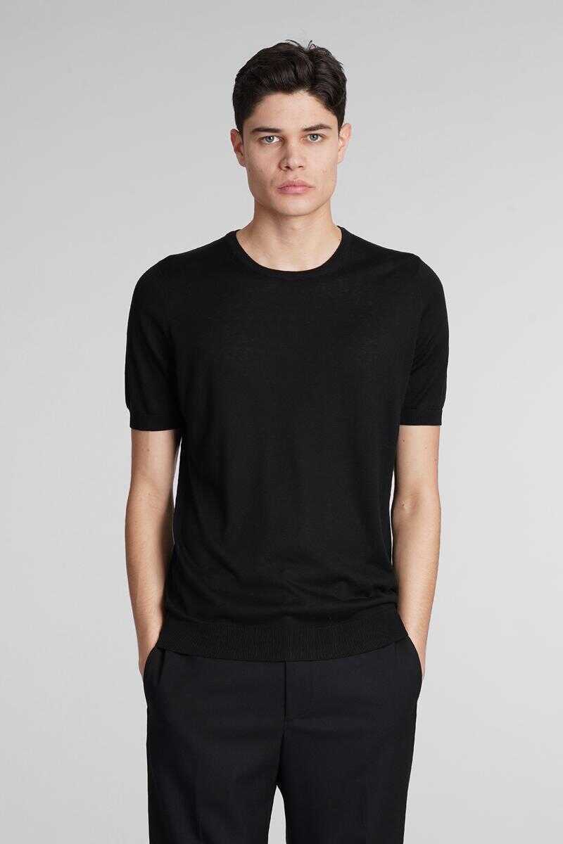 Tricouri Tagliatore Tagliatore Josh T-Shirt Black Barbati (BM 14944366) 1