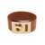 Salvatore Ferragamo 'Hug' Brown Bracelet With Gancini Detail In Smooth Leather Woman BROWN