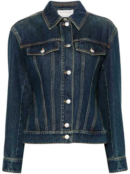 Geci Alexander McQueen Alexander McQueen Jackets BLUE Femei (BM 14954188) 1