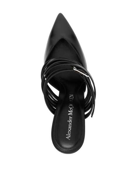 Pantofi cu toc Alexander McQueen Alexander McQueen Strap Mules Black Femei (BM 14954359) 4
