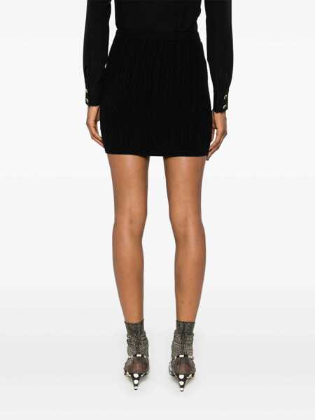 Fuste Alessandra Rich Alessandra Rich Button Skirt Black Femei (BM 14962945) 4