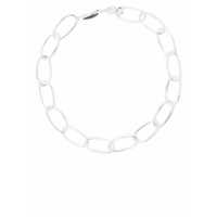 Bijuterii Silver Colored Chain Necklace In Brass Woman Femei