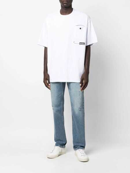 Tricouri Incotex Incotex Red X Facetasm Logo Printed T-Shirt WHITE Barbati (BM 14963776) 2