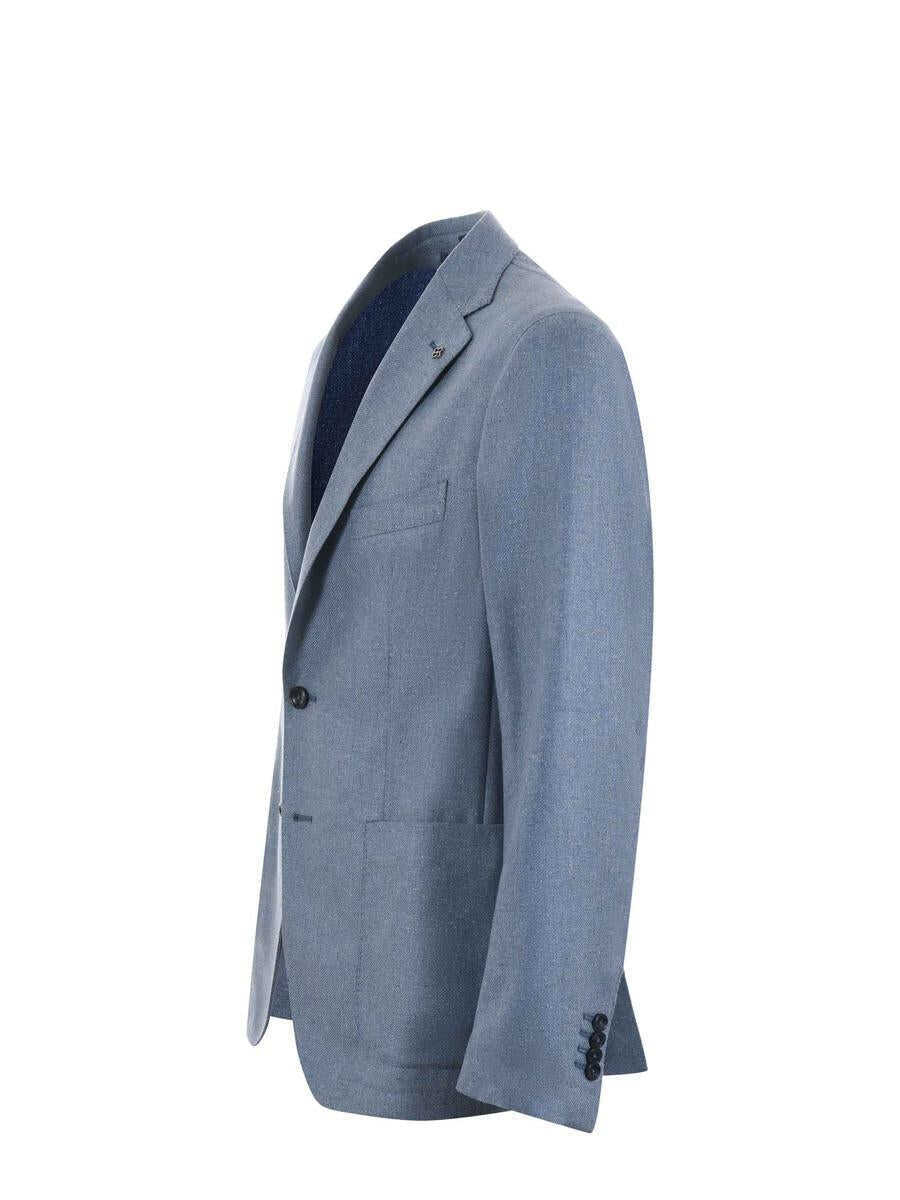 Geci Tagliatore Tagliatore  Jacket CELESTE POLVERE Barbati (BM 14963854) 2