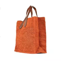 Genti IBELIV Dama - Genti de mana IBELIV Ibeliv Orange Raffia Havana Tote Bag ORANGE Femei (BM 14965111) - B-mall.ro