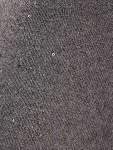 Pulovere Brunello Cucinelli Brunello Cucinelli Sequin Sweater GRAY Femei (BM 14968516) 4