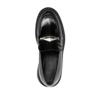 Mocasini Dama - Mocasini Jimmy Choo Marlow Black Loafers With Diamond Shaped Detail In Leather Woman Black Femei (BM 14968618) - B-mall.ro