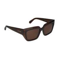 Ochelari de soare Dama - Ochelari de soare Salvatore Ferragamo SALVATORE FERRAGAMO Sunglasses TRANSPARENT BROWN/BROWN Femei (BM 14976046) - B-mall.ro